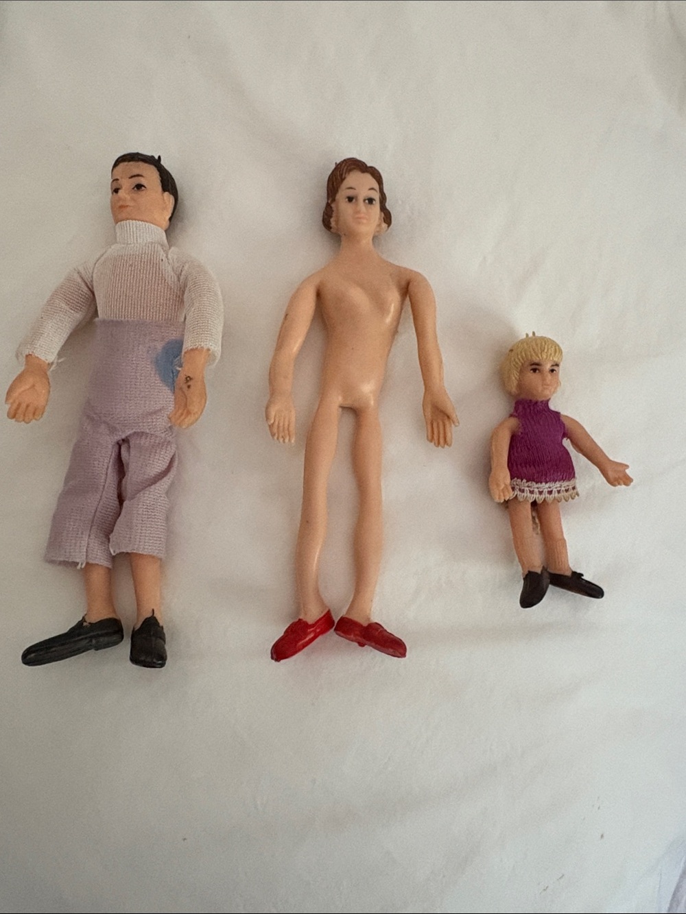 Vintage Lundby Miniature Dolls Family